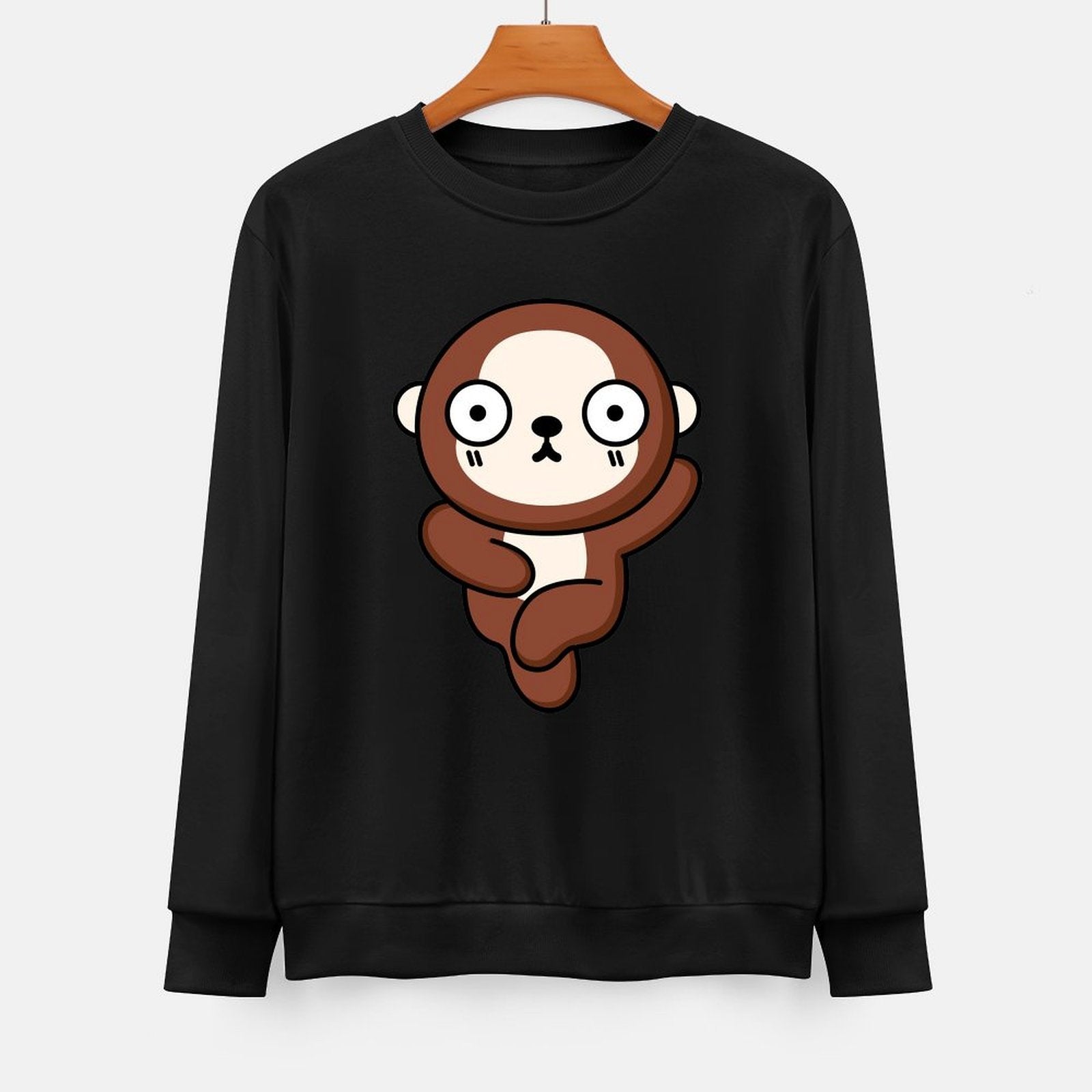 Front Patterned Long Sleeve TopSmoothWear AllDay